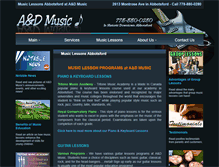 Tablet Screenshot of musiclessonsabbotsford.com